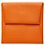 Hermès Monedero Hermes Bastia en piel Epsom Orange Naranja