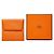 Hermès Monedero Hermes Bastia en piel Epsom Orange Naranja - vista 10