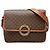 Céline Sac bandoulière Celine Macadam Marron