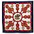 Hermès Hermes Carre 90 Cuivreries Copperwork Scarf Bianco Rosso Blu navy