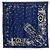 Silk In Hermès Foulard Bandana Hermes Carre 55 Brides et Déstaing Blu navy