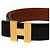 Hermès Hermes H-Buckle Wendelgürtel Schwarz Golden - Ansicht 4