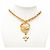 Collana a catena vintage Chanel Coco Mark Cross D'oro - vista 6