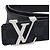 Louis Vuitton Damier Cobalt Ceinture LV Initial Belt Negro Azul marino - vista 4