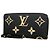 Portafoglio Zippy Louis Vuitton Monogram Empreinte Bicolor Nero Beige