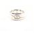 Anello GUCCI Band con G intrecciate diagonali Argento