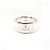 Anello GUCCI Band con G intrecciate diagonali Argento - vista 2