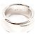 Anello GUCCI Band con G intrecciate diagonali Argento - vista 3