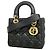 Borsa Christian Dior Cannage Lady Dior Nero