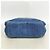 Borsa Tote Chanel in denim blu - vista 3