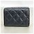 Cartera tri-fold Chanel Matelassé en piel de becerro granulada negra Negro - vista 7