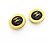 Chanel Coco Mark Circle Clip-Ohrringe Schwarz Golden - Ansicht 2