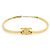 Céline Brazalete de Metal Dorado Celine