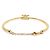 Céline Brazalete de Metal Dorado Celine - vista 4
