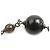 Pulseira com pingentes Chanel Preto Branco Metálico - vista 3