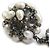 Pulseira com pingentes Chanel Preto Branco Metálico - vista 5