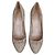 Sergio Rossi Décolleté in pelle traforata ecru/beige Crudo
