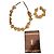 Parure Collana e Bracciale Yves Saint Laurent in Metallo Dorato D'oro