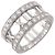 Autre Marque Anel Tiffany & Co. Atlas com Diamantes em Ouro Branco 18K