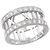 Autre Marque Anel Tiffany & Co. Atlas com Diamantes em Ouro Branco 18K - vista 4