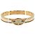 Hermès Hermes Mini Clic Chaine d'Ancre Bangle Silvery Golden Cream