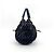 Prada Gaufre Convertible Satchel aus Leder und Tessuto Medium Schwarz - Ansicht 5