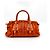 Prada Gaufre Convertible Satchel aus Leder und Tessuto Medium Orange - Ansicht 2