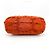 Prada Gaufre Convertible Satchel aus Leder und Tessuto Medium Orange - Ansicht 5