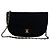 Timeless Chanel vintage half moon flap schwarzer Stoff