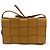Bottega Veneta Cassette Zip Maxi Intrecciato in tela webbed Marrone