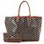 Borsa Tote Reversibile Goyard Anjou PM Marrone Nero