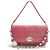 Borsa a spalla Miu Miu Matelassé in nappa con cristalli Rosa