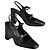 Hermès Décolleté Slingback Jackie 90 in pelle nera Nero