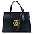 Gucci GG Marmont Gürtel aus gestepptem Leder Schwarz