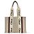 Chloé Borsa Tote Chloe Woody in Tela e Pelle Medium Beige