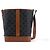 Céline Celine Triomphe Bucket de gamuza grabada Negro