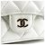 Tarjetero Chanel Classic Flap de piel caviar acolchada Blanco - vista 7