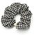 Miu Miu Scrunchie mit Gingham-Karo Schwarz Weiß
