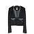 Giacca Chanel Autunno 2002 02A Tweed Fantasy e Paillettes Nero