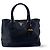 Sac à main Prada Convertible Top Handle Satchel Vitello Daino Medium Noir