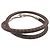 Hermès Bracciale charm in pelle intrecciata Jumbo Hermes Marrone Argento - vista 2