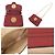 Chloé Chloe Millie Schultertasche aus rotem Leder mit Kette - Ansicht 7