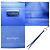 Salvatore Ferragamo Clutch aus blauem Leder - Ansicht 6