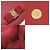 Borsa a tracolla Salvatore Ferragamo Vara in pelle rossa con catena Rosso - vista 9