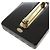 Broche Chanel Perfume No. 5 de plástico negro Dorado - vista 4
