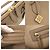 Borsa a mano media in pelle martellata Tory Burch Swing Beige - vista 10