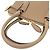 Borsa a mano media in pelle martellata Tory Burch Swing Beige - vista 5