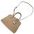Borsa a mano media in pelle martellata Tory Burch Swing Beige - vista 6