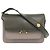 Marni Trunk Schultertasche aus Leder Braun Grün