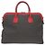 Borsa Boston Valextra K-VAL My Logo in tela e pelle Nero Rosso - vista 2